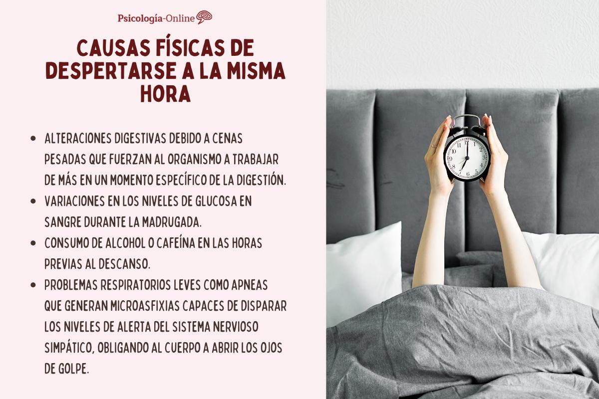 Qué significa despertarse siempre a la misma hora