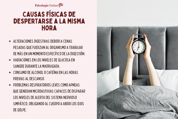 Qué significa despertarse siempre a la misma hora