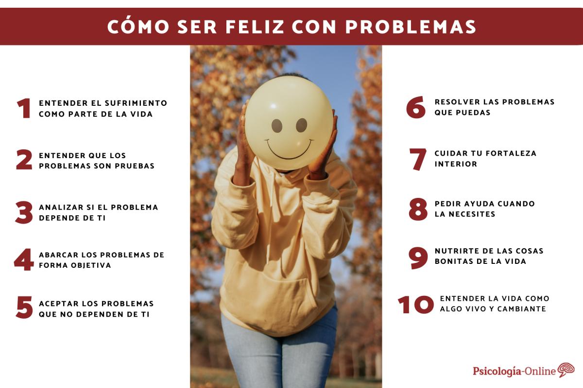 Cómo ser feliz con problemas