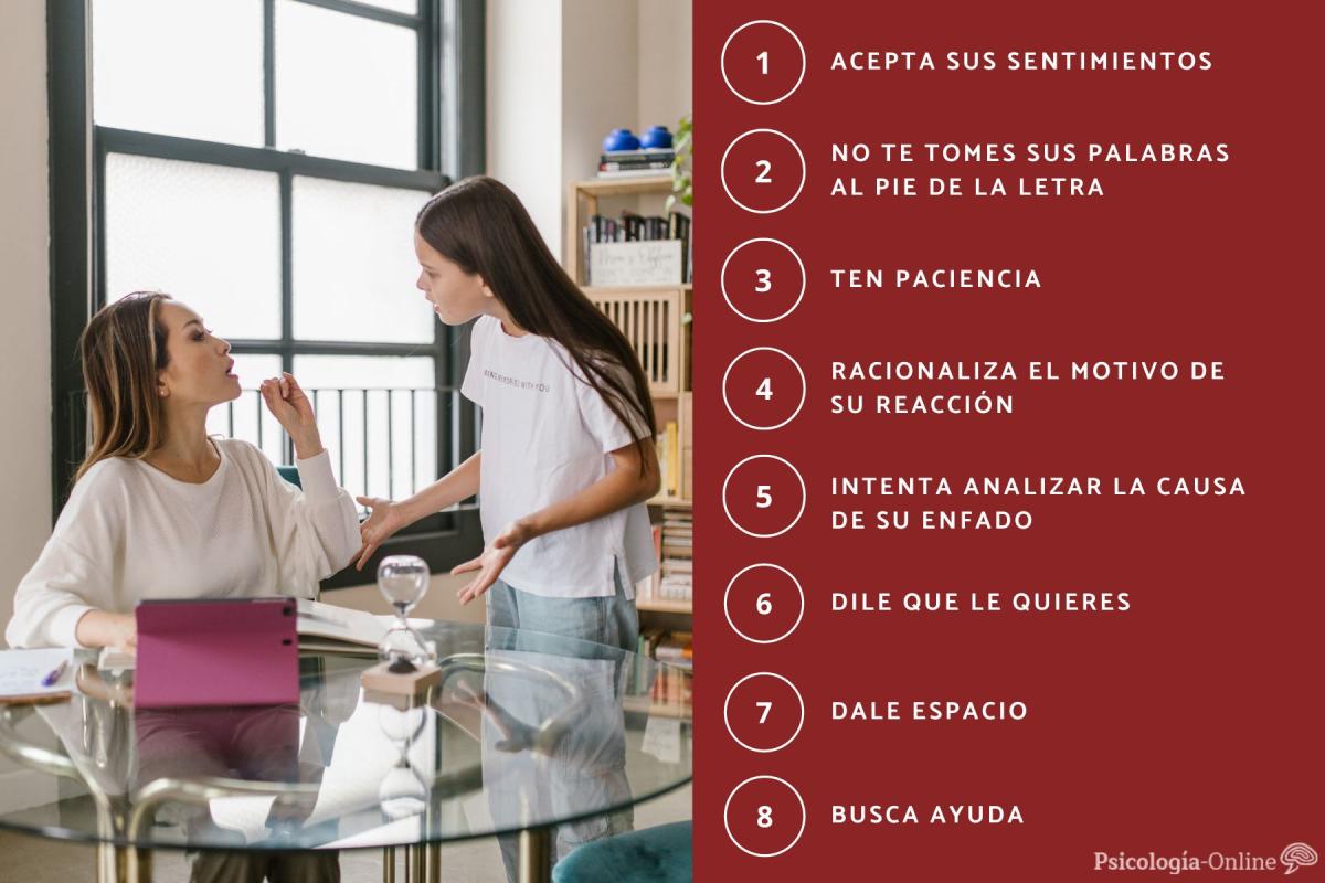 Qué hacer si mi hijo me dice que me odia