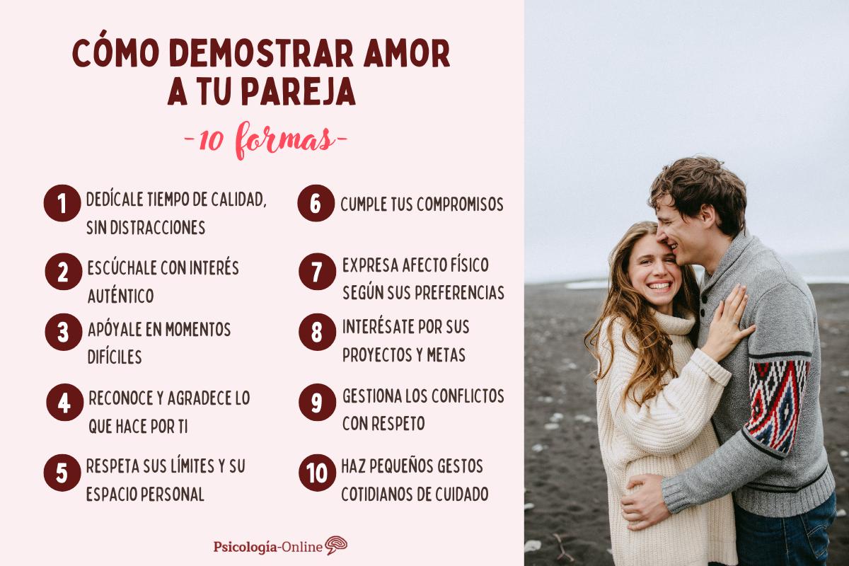 Cómo demostrar amor a tu pareja