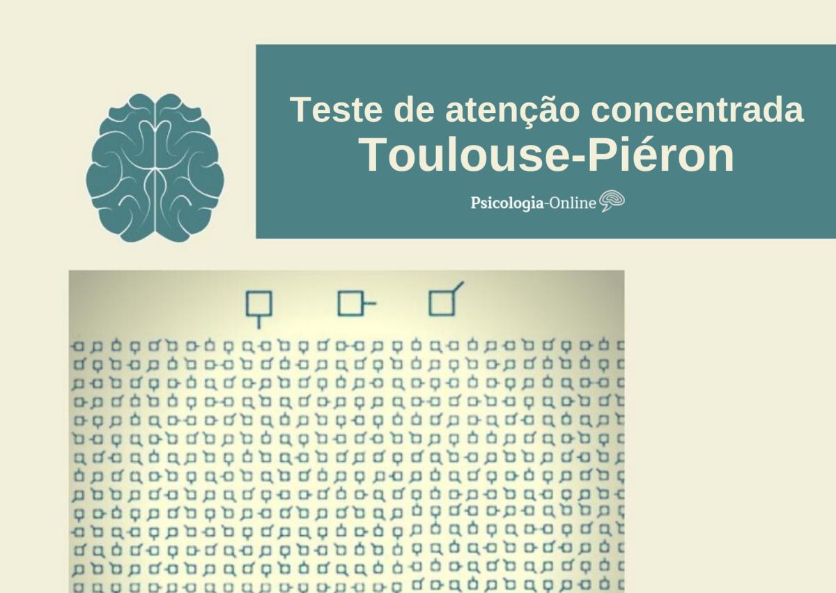 Teste de atenção concentrada Toulouse Piéron