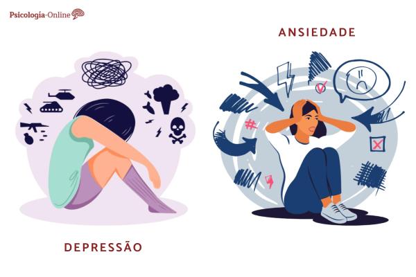 Qual é a relação entre depressão e ansiedade?