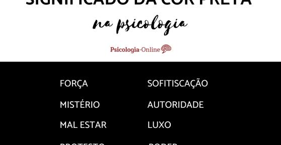 Significado da cor preta na psicologia