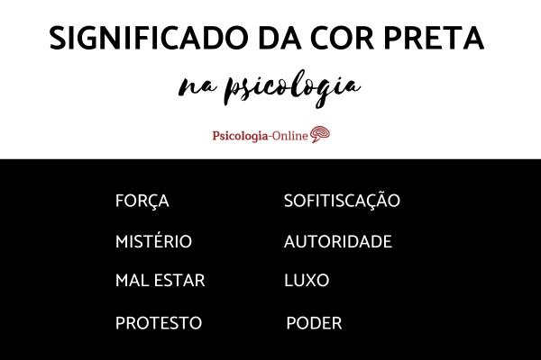 Significado da cor preta na psicologia
