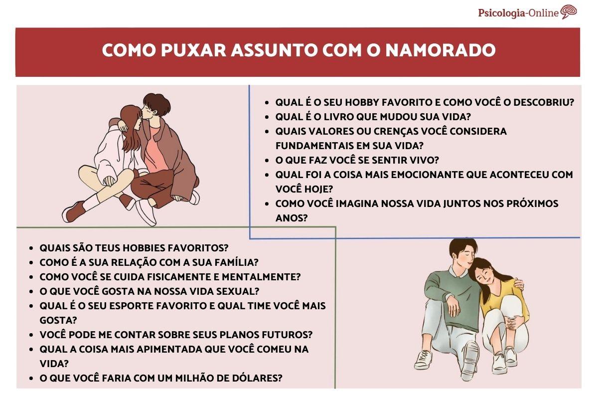 Como puxar assunto com o namorado