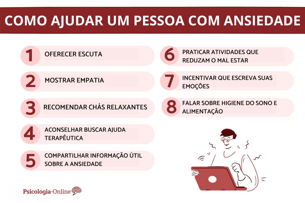 8 formas de ajudar uma pessoa com ansiedade virtualmente