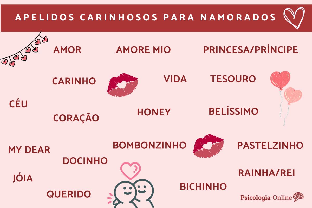 Apelidos carinhosos para namorados