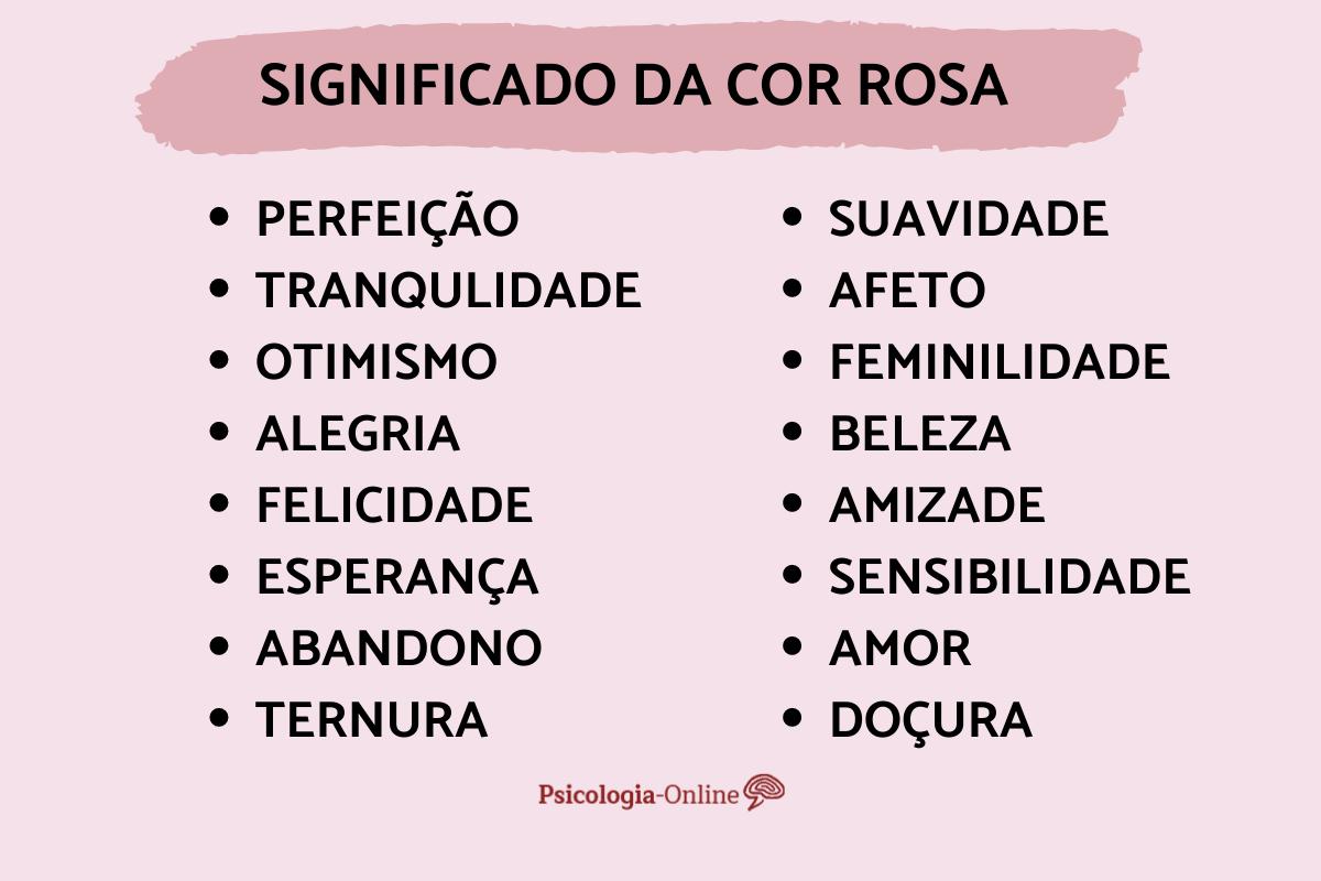 Significado da cor rosa na psicologia