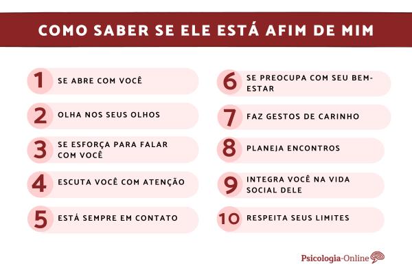 Como saber se ele está afim de mim