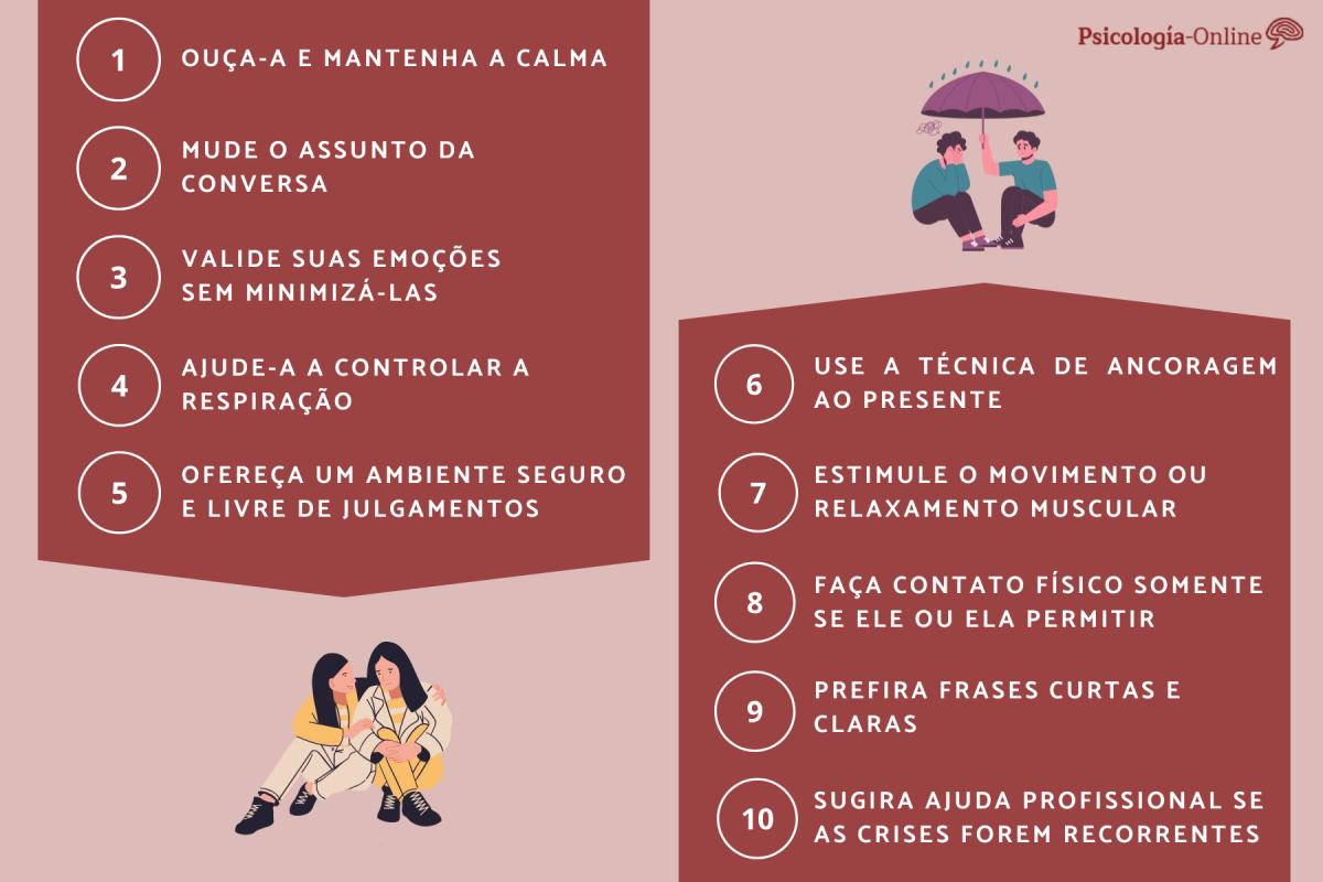 Como ajudar uma pessoa com ansiedade a se acalmar?