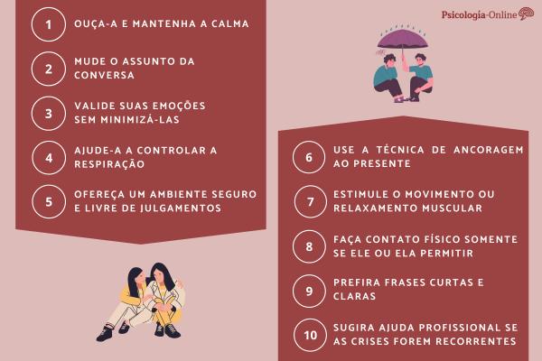 Como ajudar uma pessoa com ansiedade a se acalmar?