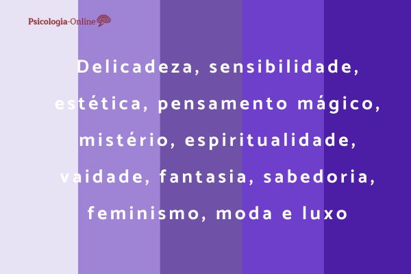 Significado da cor roxa na psicologia