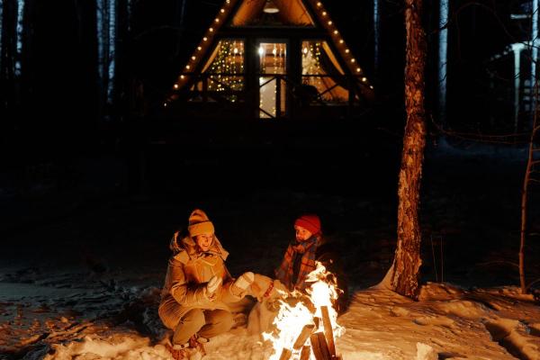 Coisas diferentes para fazer em casal - Ida a uma cabana na floresta