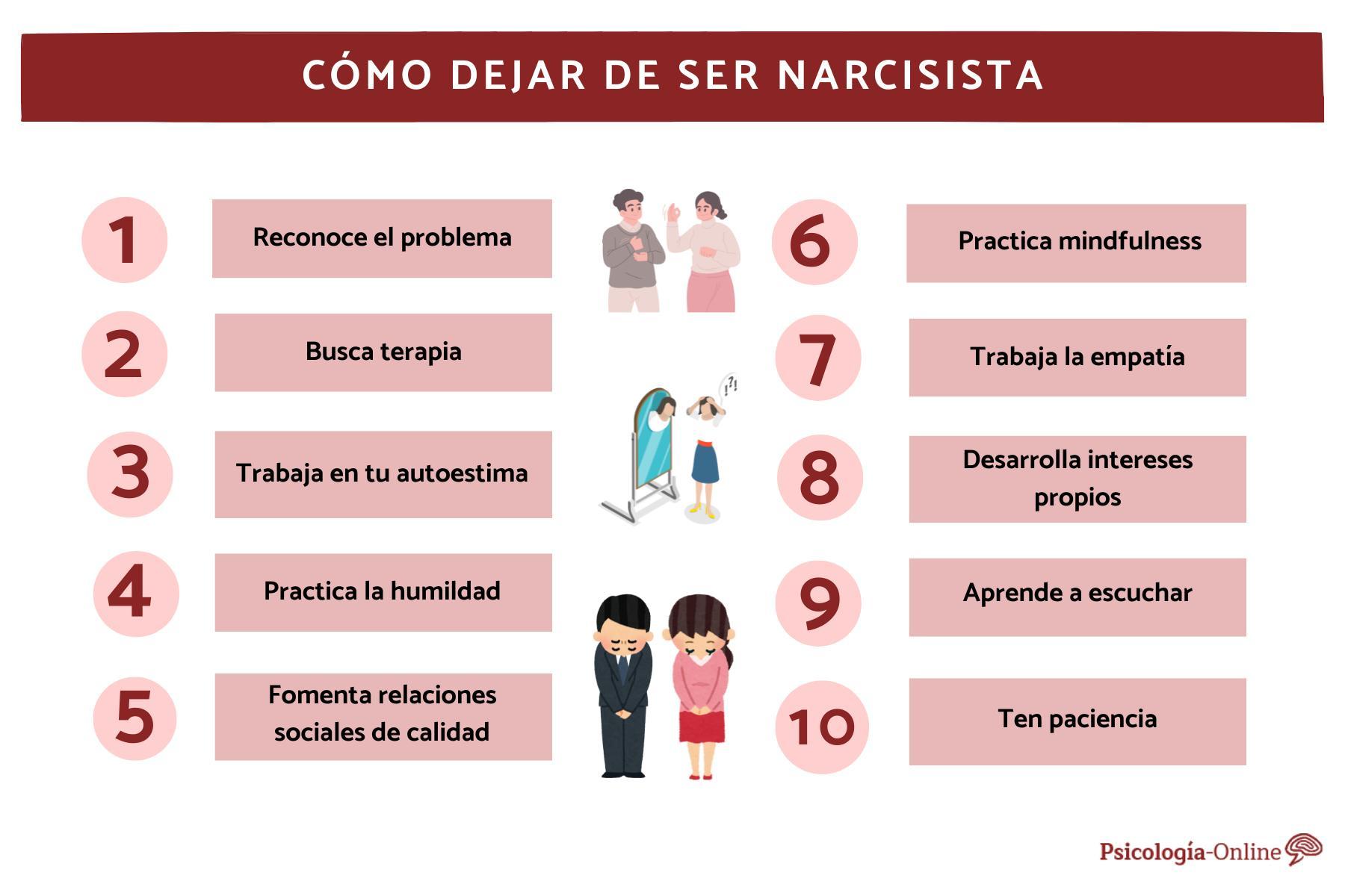 10 Conselhos para deixar de ser narcisista