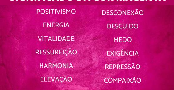 Significado da cor magenta