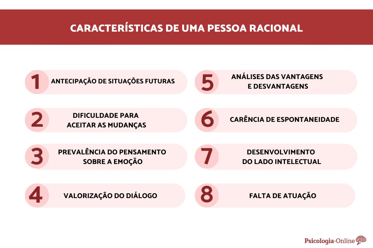 O que é uma pessoa racional: 8 Características comuns